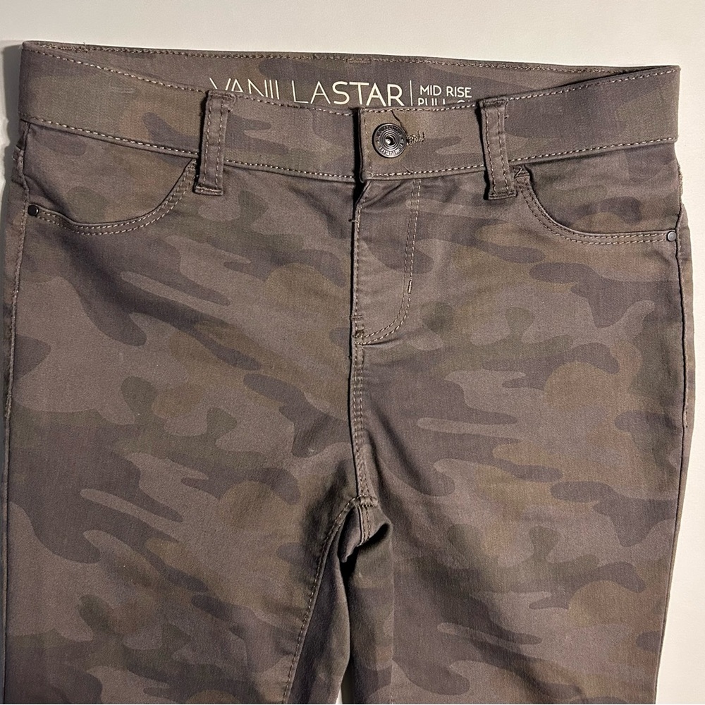 Vanilla Star Camo Mid Rise Jeans Jeggings size S stretch leggings skinny